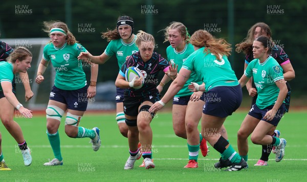 050725  Wales Women U20 v Ireland Women U20, Women’s U20 Six Nations Summer Series - Lottie Buffery-Latham of Wales breaks away