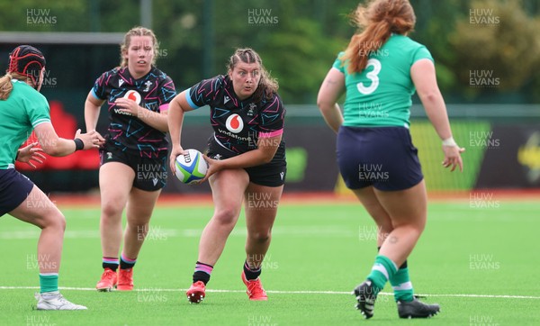 050725  Wales Women U20 v Ireland Women U20, Women’s U20 Six Nations Summer Series - Stella Orrin of Wales looks to attack