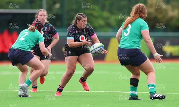 050725  Wales Women U20 v Ireland Women U20, Women’s U20 Six Nations Summer Series - Stella Orrin of Wales looks to attack