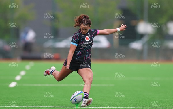 050725  Wales Women U20 v Ireland Women U20, Women’s U20 Six Nations Summer Series - Carys Hughes of Wales kicks conversion
