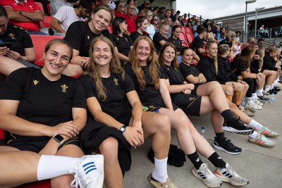 170725 - Wales Women U20 v Italy Women U20, Women’s U20 Six Nations Summer Series - Members of the Wales Women’s Senior Squad stop off on their way to Australia to support the U20’s as they take on Italy