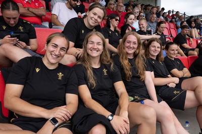 170725 - Wales Women U20 v Italy Women U20, Women’s U20 Six Nations Summer Series - Members of the Wales Women’s Senior Squad stop off on their way to Australia to support the U20’s as they take on Italy