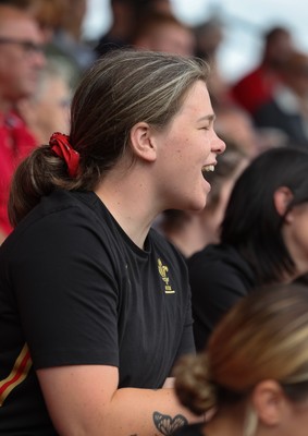 170725 - Wales Women U20 v Italy Women U20, Women’s U20 Six Nations Summer Series - Members of the Wales Women’s Senior Squad stop off on their way to Australia to support the U20’s as they take on Italy Maisie Davies