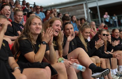 170725 - Wales Women U20 v Italy Women U20, Women’s U20 Six Nations Summer Series - Members of the Wales Women’s Senior Squad stop off on their way to Australia to support the U20’s as they take on Italy