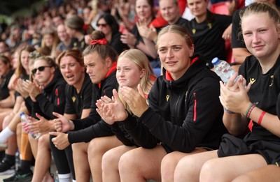 170725 - Wales Women U20 v Italy Women U20, Women’s U20 Six Nations Summer Series - Members of the Wales Women’s Senior Squad stop off on their way to Australia to support the U20’s as they take on Italy