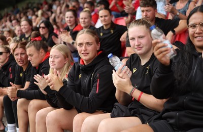170725 - Wales Women U20 v Italy Women U20, Women’s U20 Six Nations Summer Series - Members of the Wales Women’s Senior Squad stop off on their way to Australia to support the U20’s as they take on Italy