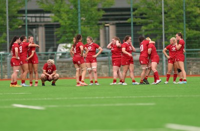 170725 - Wales Women U20 v Italy Women U20, Women’s U20 Six Nations Summer Series - Wales U20 players on the final whistle