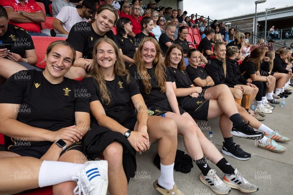 170725 - Wales Women U20 v Italy Women U20, Women’s U20 Six Nations Summer Series - Members of the Wales Women’s Senior Squad stop off on their way to Australia to support the U20’s as they take on Italy