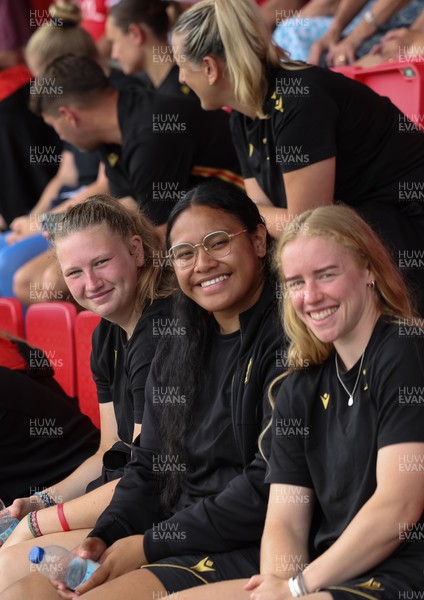170725 - Wales Women U20 v Italy Women U20, Women’s U20 Six Nations Summer Series - Members of the Wales Women’s Senior Squad stop off on their way to Australia to support the U20’s as they take on Italy