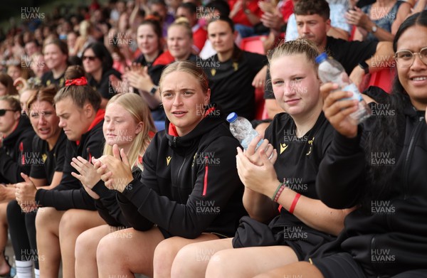 170725 - Wales Women U20 v Italy Women U20, Women’s U20 Six Nations Summer Series - Members of the Wales Women’s Senior Squad stop off on their way to Australia to support the U20’s as they take on Italy