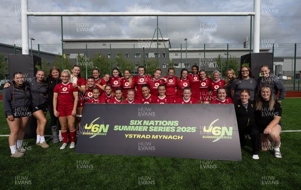 170725 - Wales Women U20 v Italy Women U20, Women’s U20 Six Nations Summer Series - Wales U20 players at the end of the match