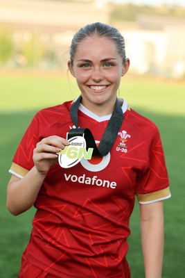 110725 - Wales Women U20 v Scotland Women U20, Women’s U20 Six Nations Summer Series - Player of the match Hanna Marshall of Wales