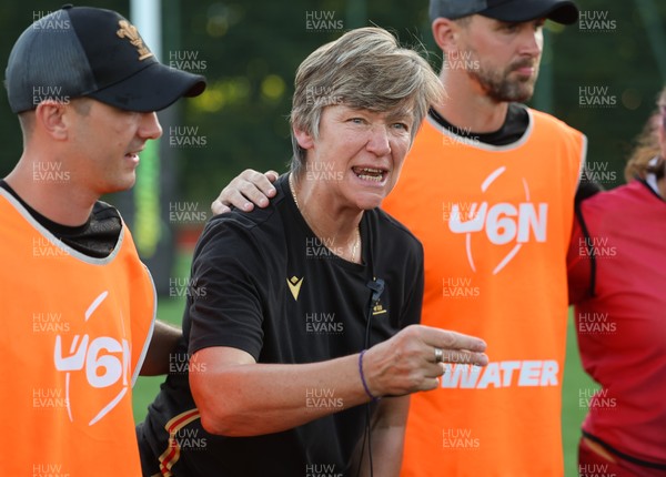 110725 - Wales Women U20 v Scotland Women U20, Women’s U20 Six Nations Summer Series - Wales Women U20 head coach Liza Burgess at the end of the match