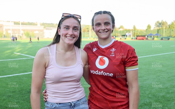 110725 - Wales Women U20 v Scotland Women U20, Women’s U20 Six Nations Summer Series - Wales U20 captain Branwen Metcalfe, with sister, Wales Senior International Nel Metcalfe