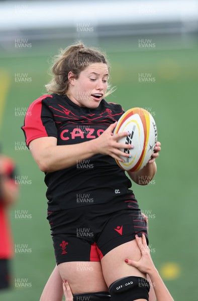 250822 - Wales Women Rugby Units Session - Wales’ Gwen Crabb during a training session ahead of the match against Canada