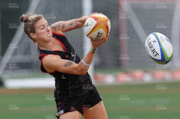 250822 - Wales Women Rugby Units Session - Wales’ Keira Bevan during a training session ahead of the match against Canada