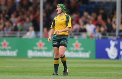 20.08.10 - Wales Women v Australia Women - Women's Rugby World Cup 2010 - Kirsty Giteau of Australia sister of Australia rugby player Matt Giteau. 
