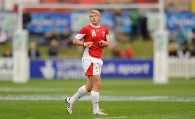 20.08.10 - Wales Women v Australia Women - Women's Rugby World Cup 2010 - Mared Evans of Wales. 
