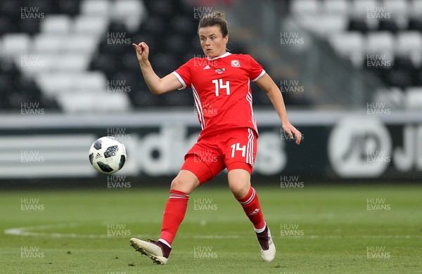 070618 - Wales Women v Bosnia Women - FIFA Women's World Cup Qualifying Round - Hayley Ladd of Wales
