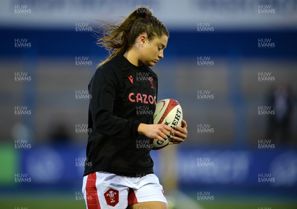 211121 - Wales Women v Canada Women - Autumn Internationals - Robyn Wilkins of Wales during warm up