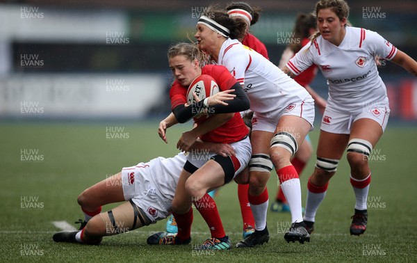 241118 - Wales Women v Canada Women - Friendly - Lauren Smyth of Wales