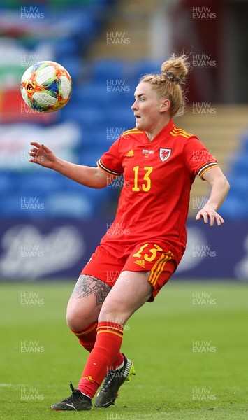 130421 Wales Women v Denmark Women, International Friendly match - Rachel Rowe of Wales in action during the match