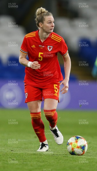 130421 Wales Women v Denmark Women, International Friendly match - Rhiannon Roberts of Wales in action during the match