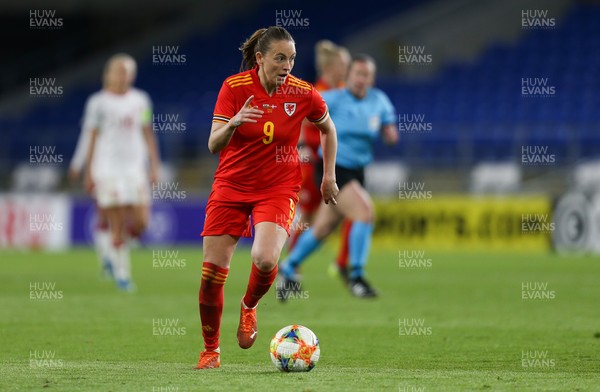 130421 Wales Women v Denmark Women, International Friendly match - Kayleigh Green of Wales in action during the match