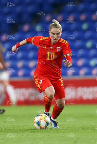130421 Wales Women v Denmark Women, International Friendly match - Jess Fishlock of Wales in action during the match
