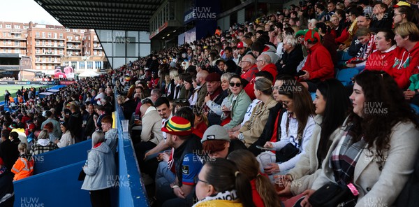150423 - Wales v England, TicTok Women’s 6 Nations - A record crowd watch the match at the Cardiff Arms Park
