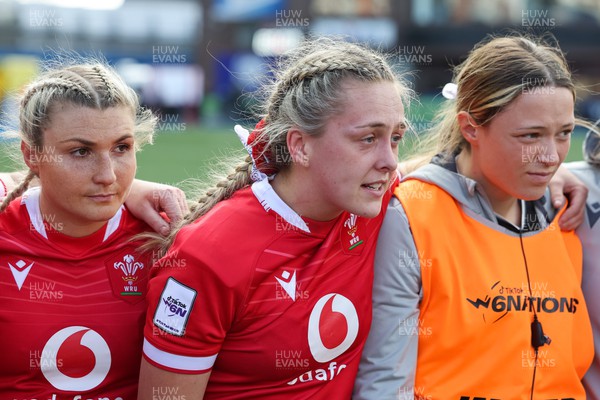 150423 - Wales v England, TicTok Women’s 6 Nations - Hannah Jones of Wales at the end of the match