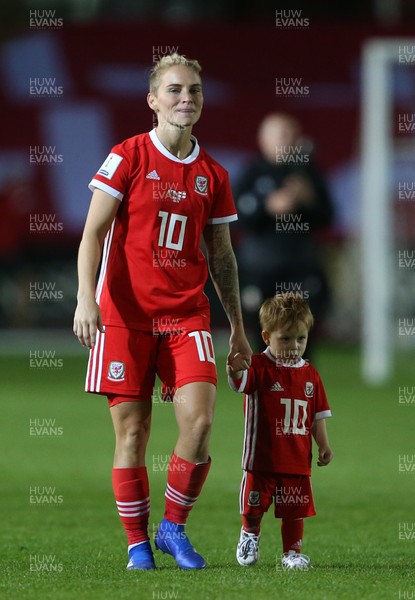 310818 - Wales Women v England Women - FIFA World Cup Qualifier - Jess Fishlock of Wales at full time