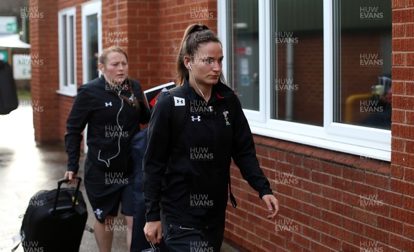160318 - Wales Women v France Women - Natwest 6 Nations Championship - Jaz Joyce of Wales arrives at the ground