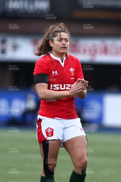 230220 - Wales Women v France Women - Women's 6Nations Championship -  Robyn Williams of Wales 
