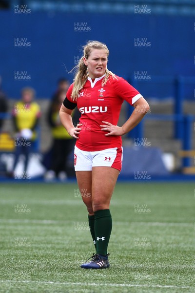 230220 - Wales Women v France Women - Women's 6Nations Championship -  Megan Webb of Wales 