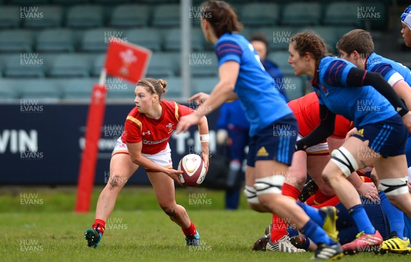 280216 - Wales Women v France Women - RBS Womens Six Nations 2016 -Keira Bevan of Wales