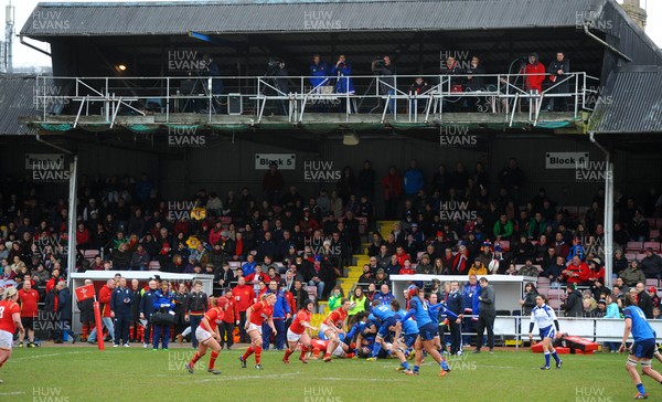 280216 - Wales Women v France Women - RBS Womens Six Nations 2016 -A general view of the Gnoll during play