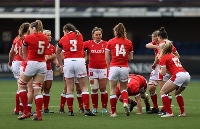 100421 - Wales Women v Ireland Women - Women's 2021 Six Nations Pool B - Siwan Lillicrap of Wales