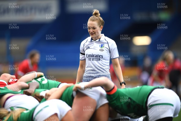 100421 - Wales Women v Ireland Women - Women's Six Nations - Referee Hollie Davidson