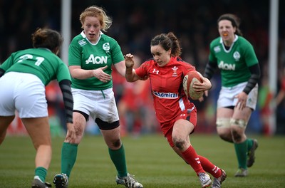 150315 - Wales Women v Ireland Women - RBS Womens 6 Nations 2015 -Amy Day of Wales