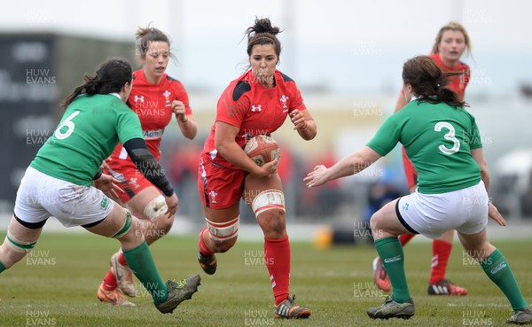 150315 - Wales Women v Ireland Women - RBS Womens 6 Nations 2015 -Shona Powell-Hughes of Wales