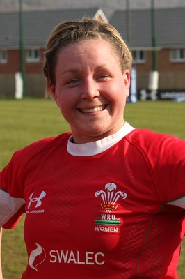 21.03.09 Wales vs. Ireland. Women's 6 Nations. Rhian Bowden is all smiles as The Wales Women's rugby team win the Triple Crown. 