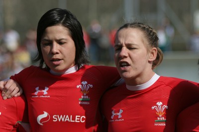 21.03.09 Wales vs. Ireland. Women's 6 Nations. (L-R) Naomi Thomas, Jamie Kift. 