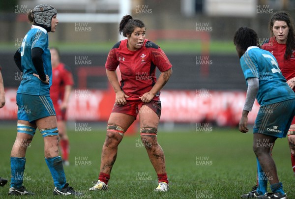 020214 - Wales Women v Italy  Women - RBS Women's Six Nations 2014 -Shona Powell-Hughes of Wales