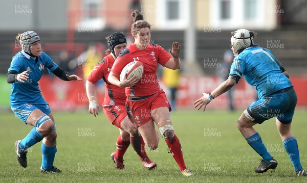 020214 - Wales Women v Italy  Women - RBS Women's Six Nations 2014 -Dyddgu Hywel of Wales