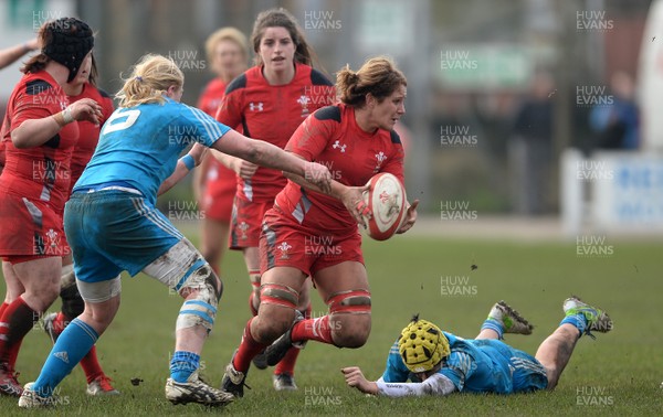 020214 - Wales Women v Italy  Women - RBS Women's Six Nations 2014 -Catrina Nicholas of Wales