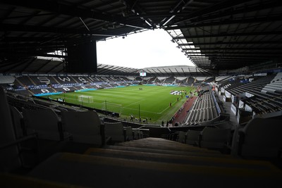 030625 - Wales Women v Italy Women - UEFA Women's Nations League - A general view of the Swanseacom Stadium ahead of the match