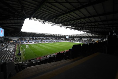 030625 - Wales Women v Italy Women - UEFA Women's Nations League - A general view of the Swanseacom Stadium ahead of the match