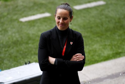 030625 - Wales Women v Italy Women - UEFA Women's Nations League - Rhian Wilkinson, Wales Manager