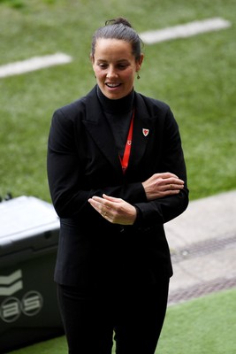 030625 - Wales Women v Italy Women - UEFA Women's Nations League - Rhian Wilkinson, Wales Manager
